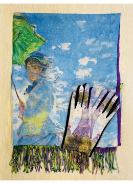 Oil Painting Design Glove + Scarf (SF1644 + GL1644)